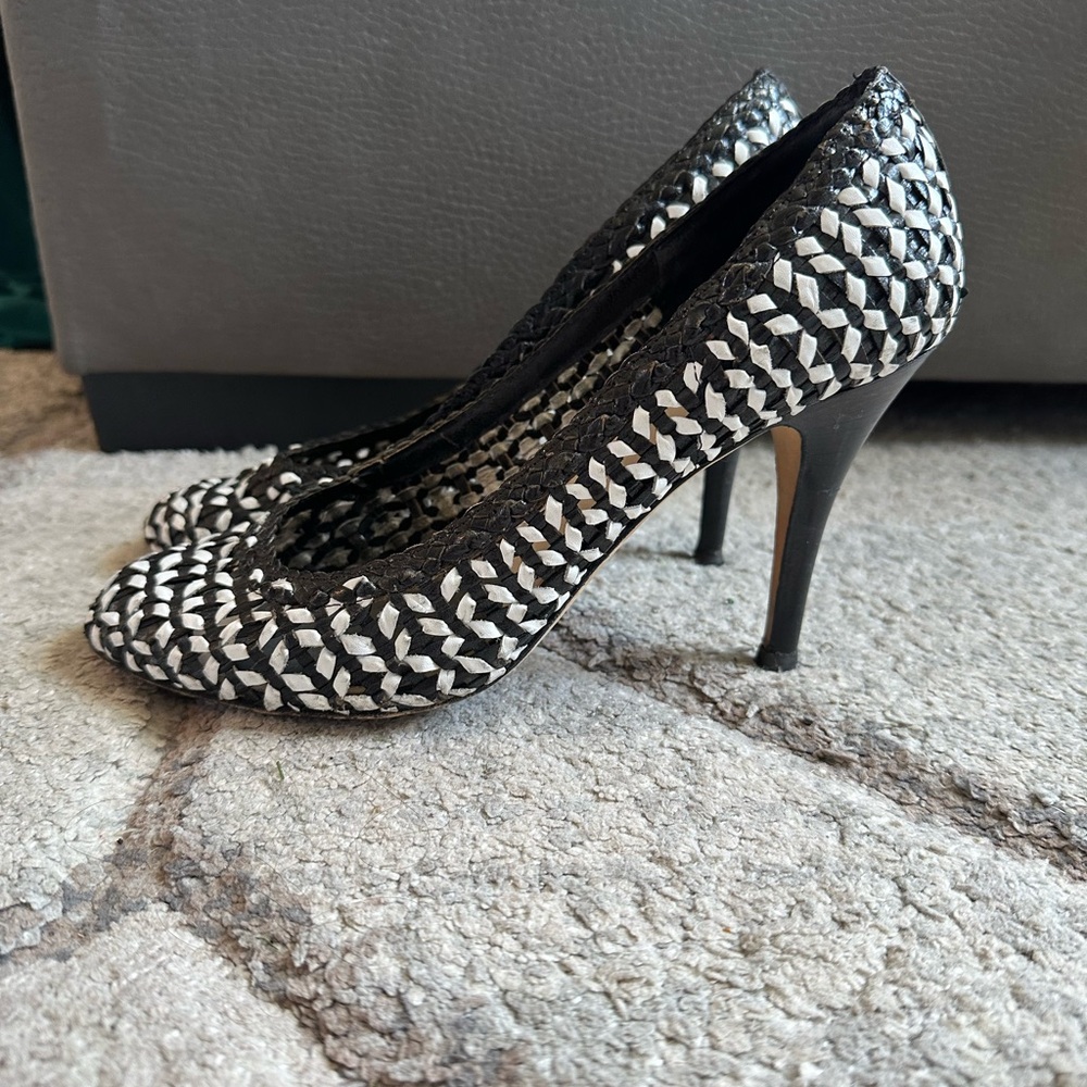 Elegant Black and White Women's Heels